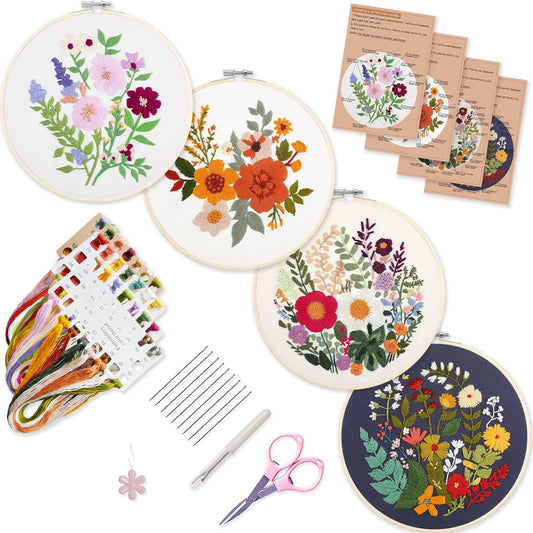 Easy Start Embroidery Kit + Instructions!