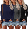 Women's 3 Pack Long Sleeve Shirts by Ekouaer for Fashionable Wear