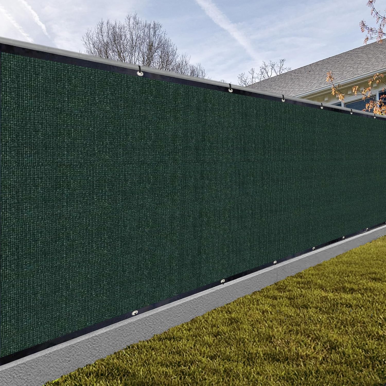 Dark Green Privacy Fence 4'x50' for Ultimate Outdoor Privacy