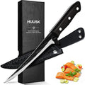Huusk Fish Fillet Knife with Sheath - Hand Forged 7in Boning Knife