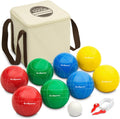 GoSports 90 mm Bocce Ball Set - Durable High Gloss Resin Play