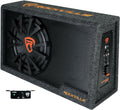 Rockville RVS12A 12ft Slim Vented Powered Car Subwoofer Enclosure