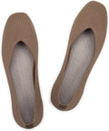 Frank Mully Womens Casual Flat Square Toe Knitted Flats - Comfortable