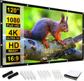 120 in Projector Screen 16:9 Foldable Portable - Outdoor & Home Use