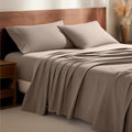 Bare Home Flannel Sheet Set 100% Cotton - Velvety Soft, Deep Pocket