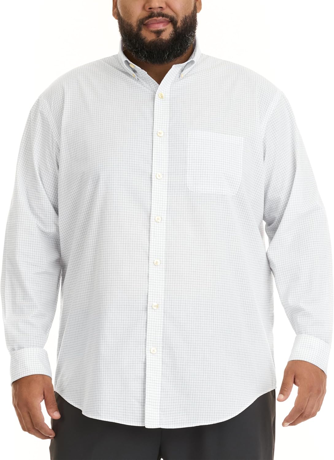 Van Heusen Men's Big and Tall Traveler Stretch Long Sleeve Shirt