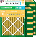 Filterbuy 20x25x4 Air Filter MERV 11 for Allergen Defense