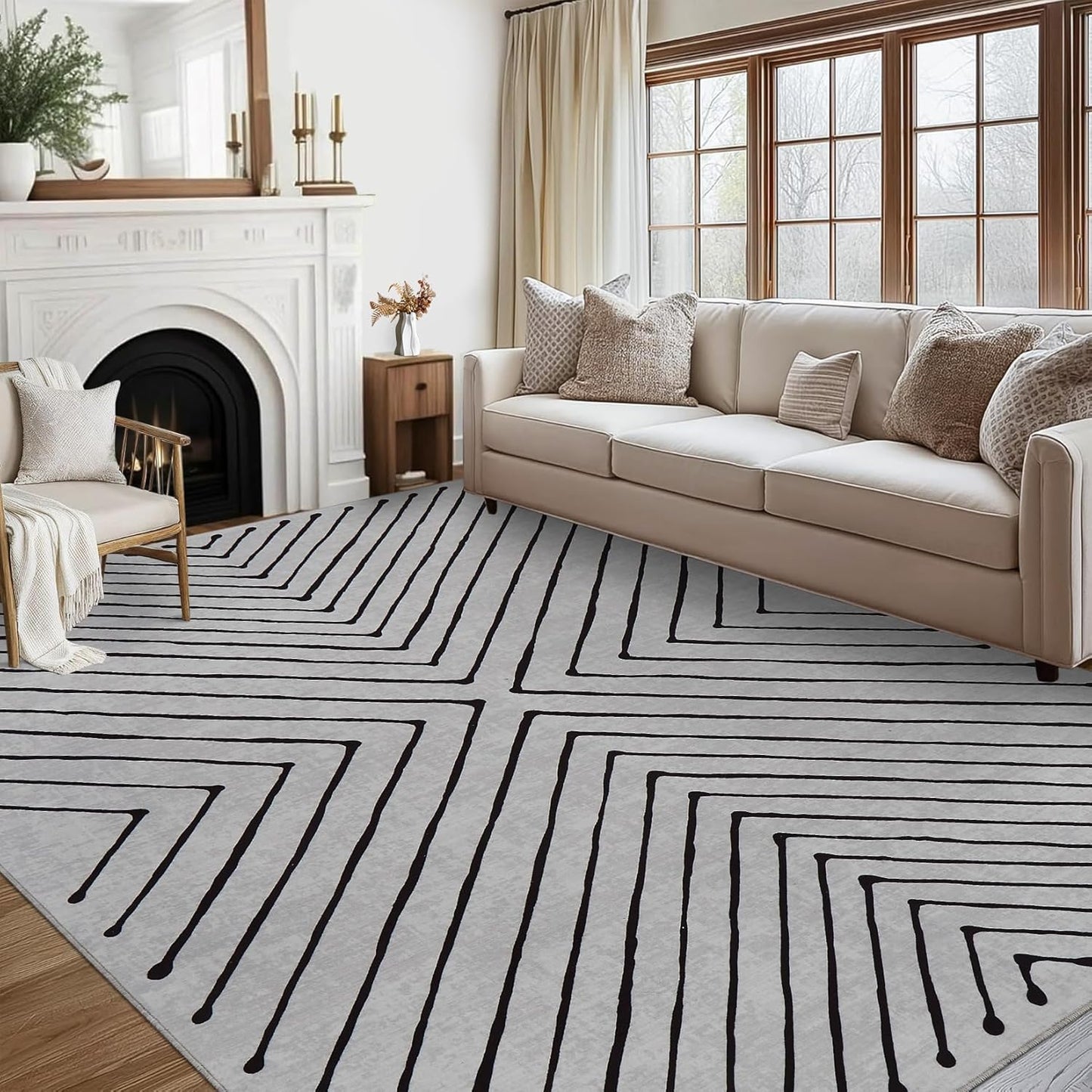 Large Area Rug 10x13 for Living Room, Bedroom, and Office