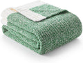 Snuggle Sac Green Throw XL Blanket 50x70 - Super Soft Oversized Knit