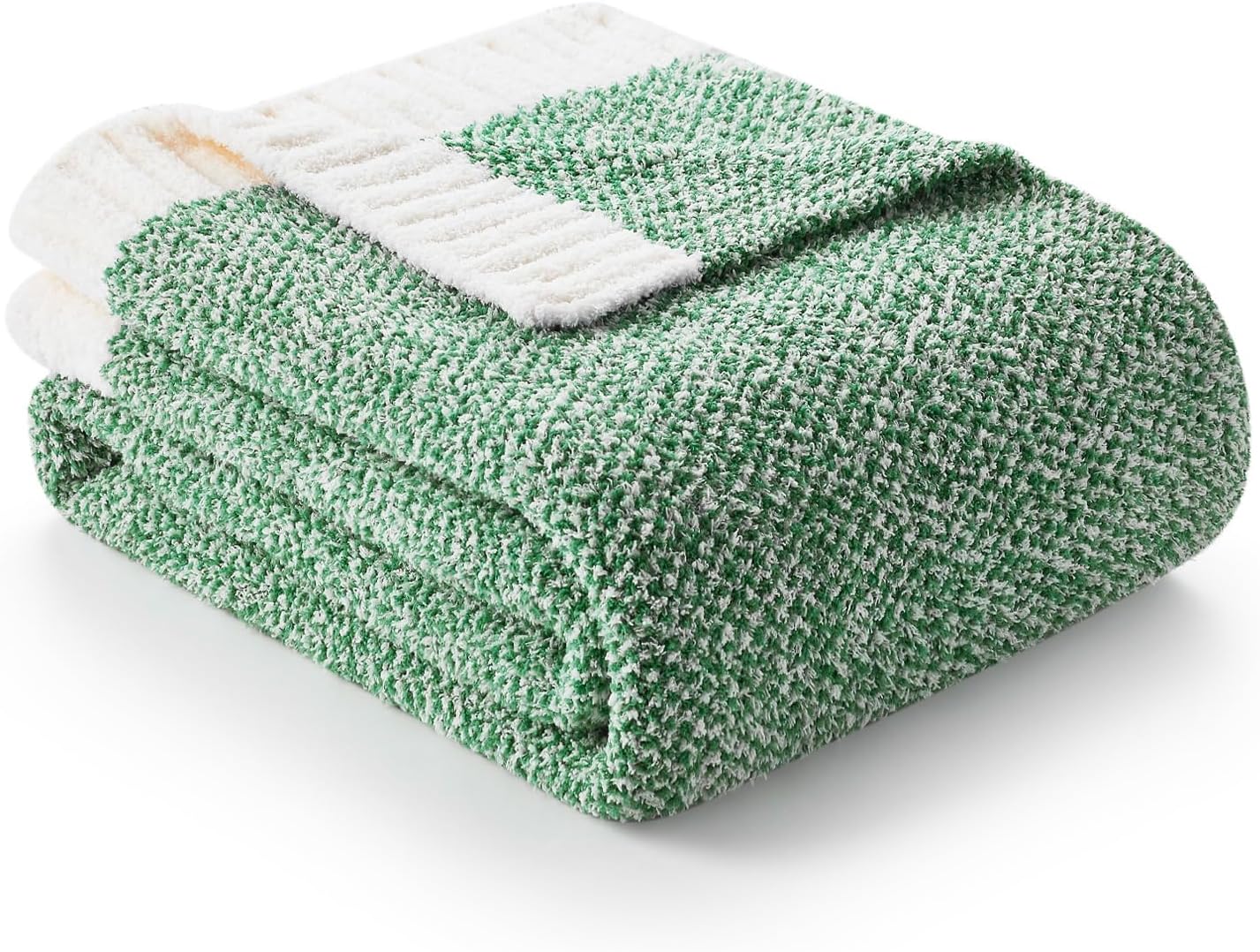 Snuggle Sac Green Throw XL Blanket - Super Soft Warm Knit Blanket