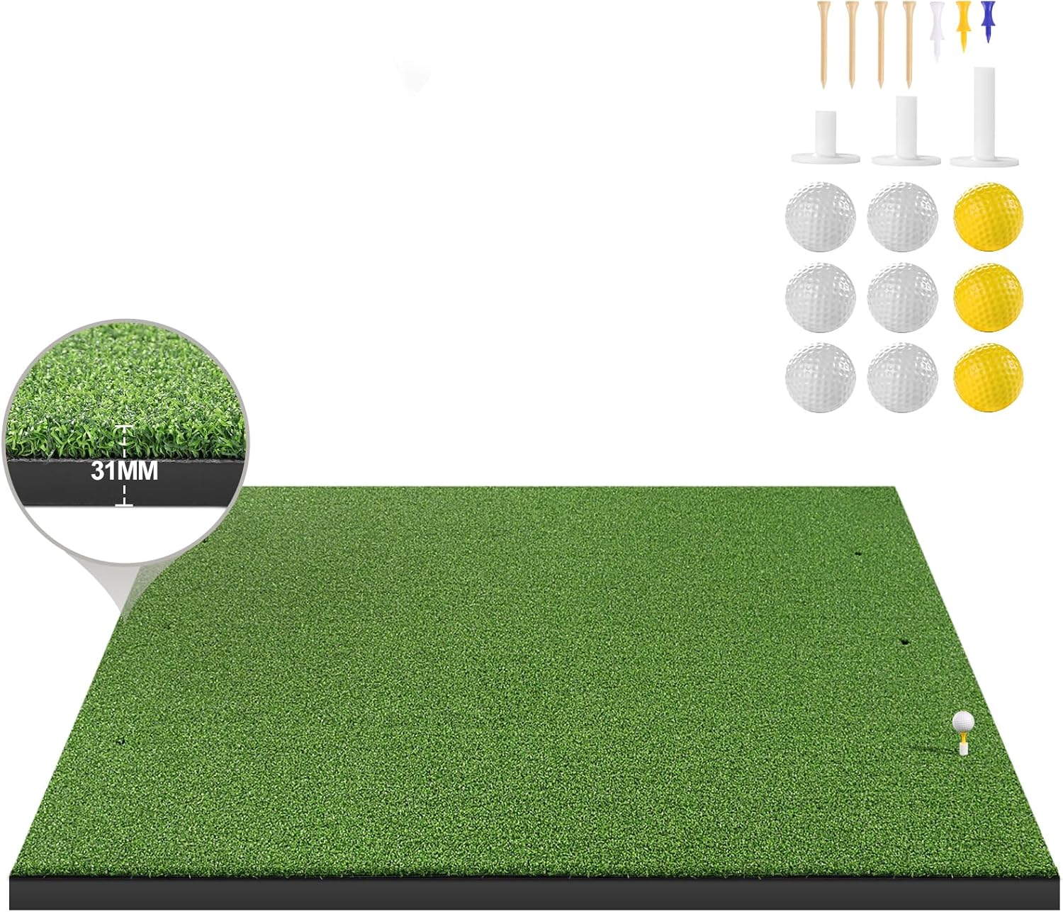 LIBERRWAY Thicken Golf Mat: Indoor/Outdoor Training Aid