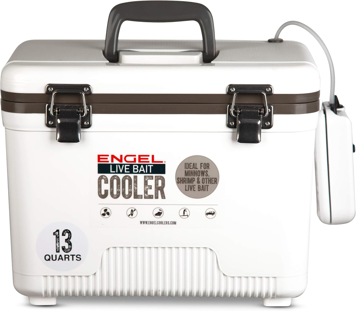 Engel Live Bait Cooler Box with Aerator for Fishing Trips