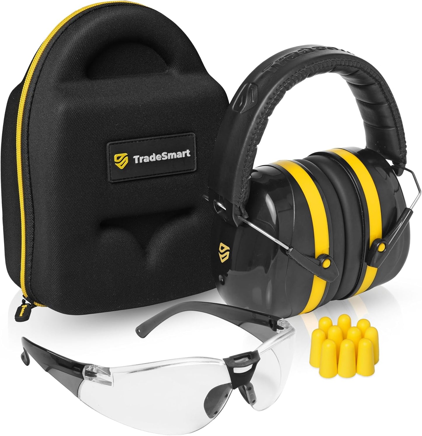 TradeSmart All-in-One Shooting Ear Protection with Glasses & Case
