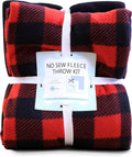 Buffalo Plaid Lumberjack No-Sew Throw Fleece Kit - Make Your Own