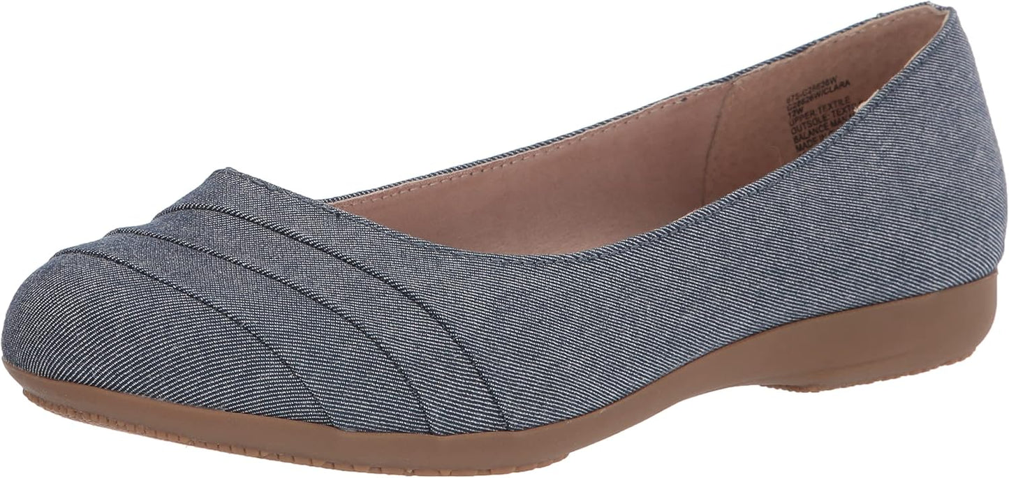 Clara Ballet Flat for Women with Cushioned Insole and Arch Support