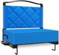 Stadium Seats with Back Support Cushion - Wide Folding Bleacher Seat