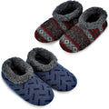 Cozy Men's Slipper Socks with Sherpa Lining for Winter Comfort