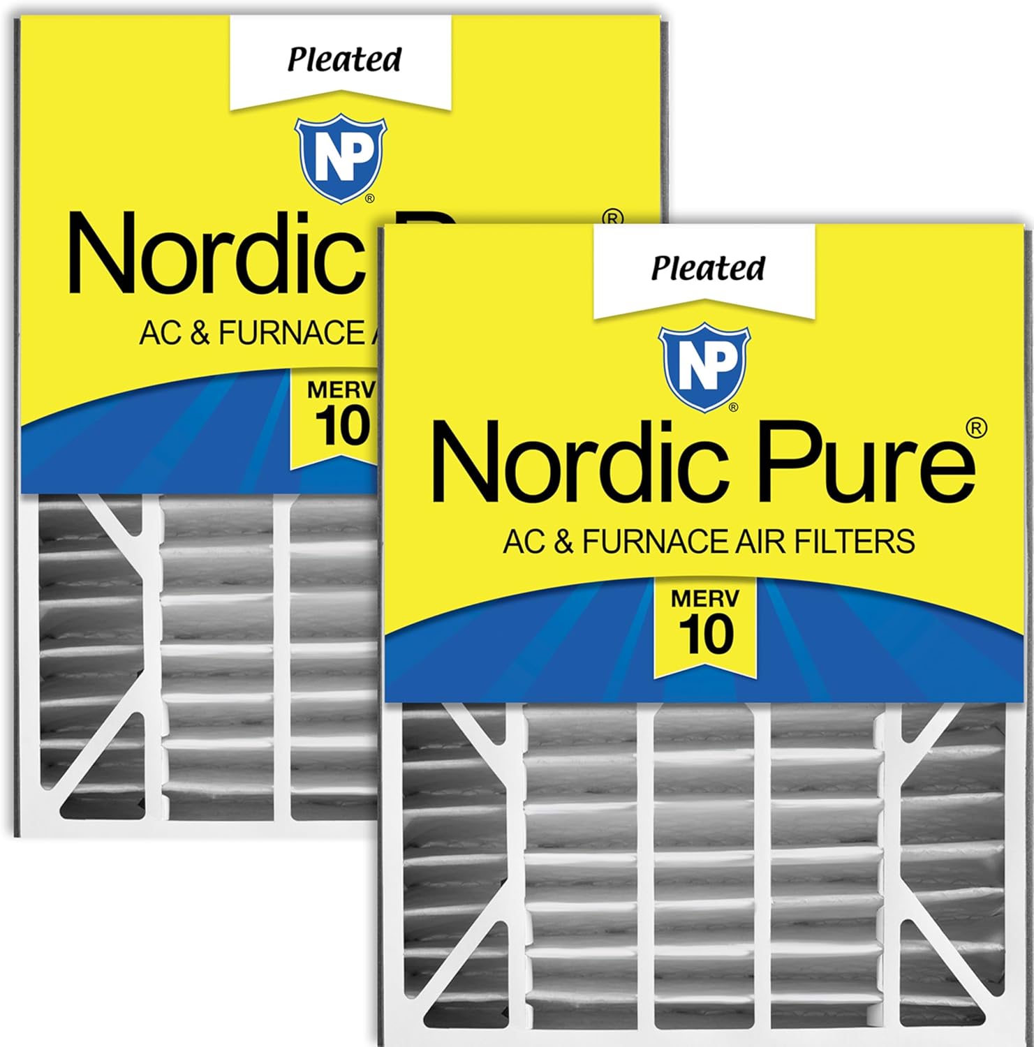 Nordic Pure 20x25x5 Honeywell Replacement Air Filters MERV 10