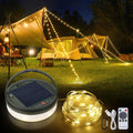 SMY Lighting 4 in 1 Solar Camping String Lights - Ultra Long 72.2ft