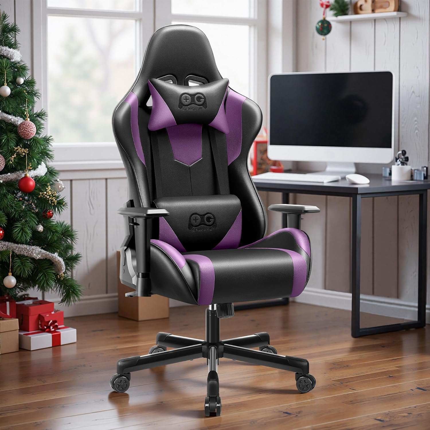 Ultimate Comfort: OneGame Purple Gamer Chair