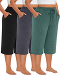 Neer Plus Size Cotton Capris for Women - Comfy Lounge Pants