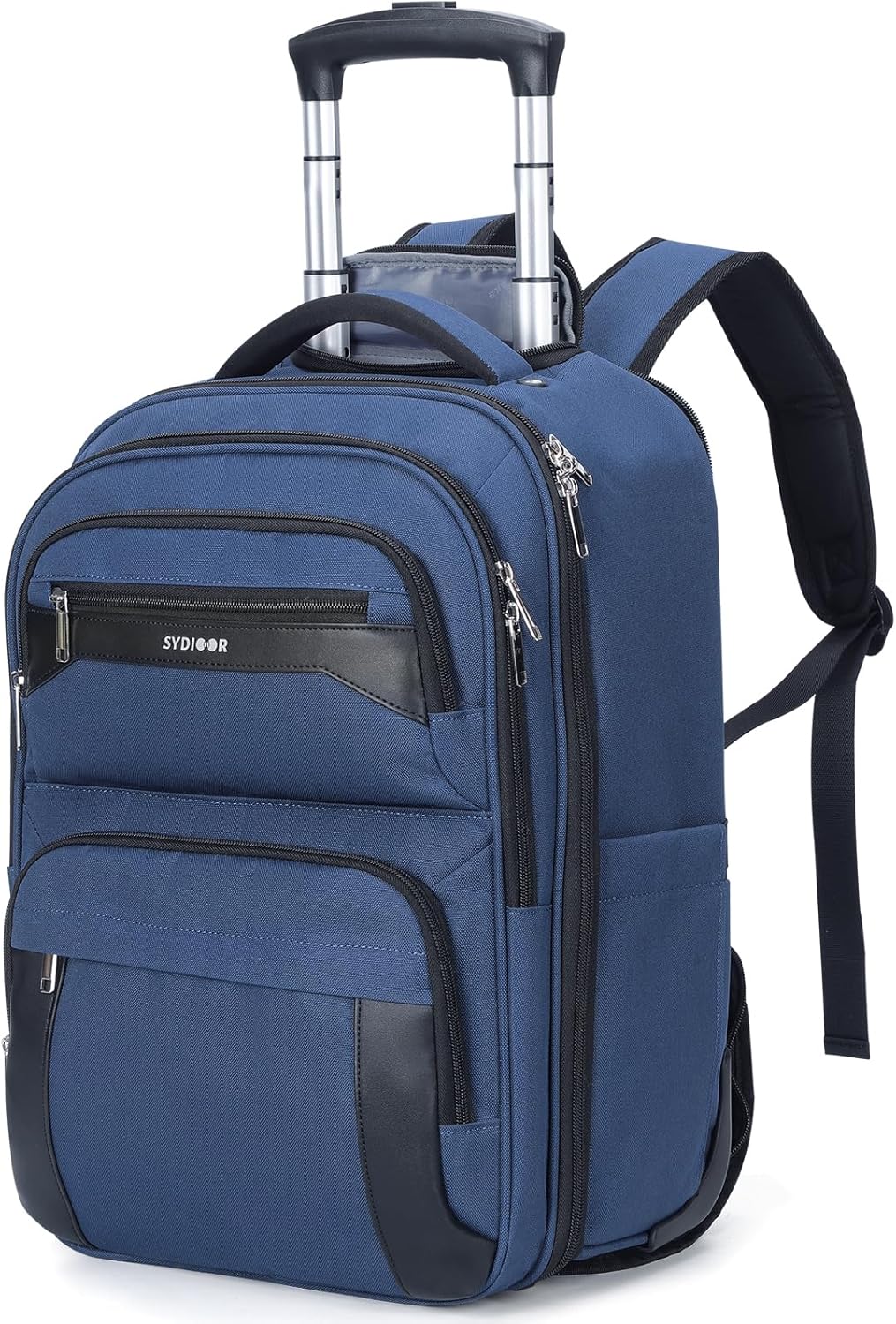 17.7in Rolling Backpack with Wheels for Travel and Business