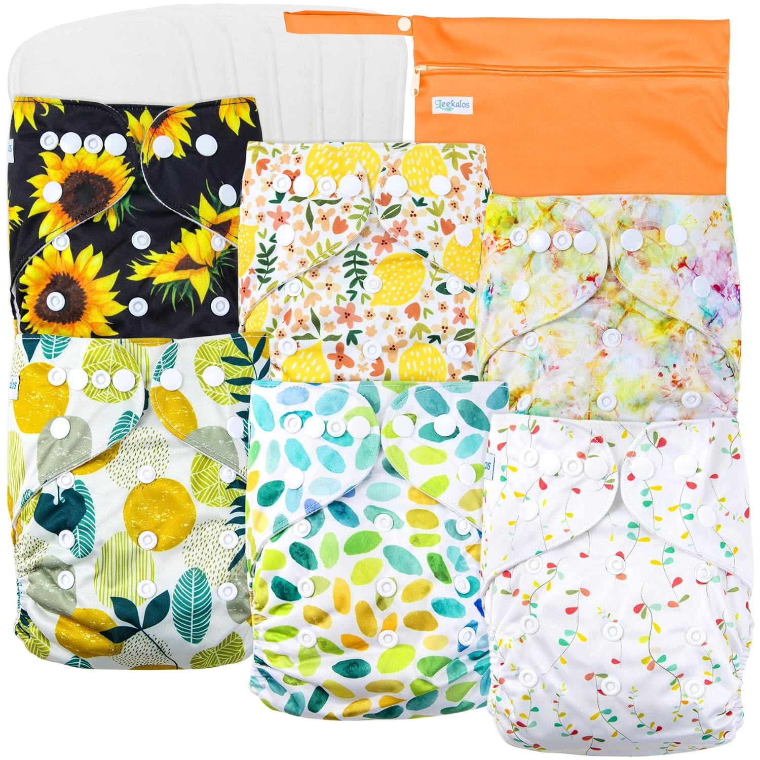 Leekalos Cloth Diapers: Reusable One Size - Fall Colors
