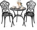 NUU GARDEN 3 Pieces Patio Bistro Set - Compact Weather-Resistant