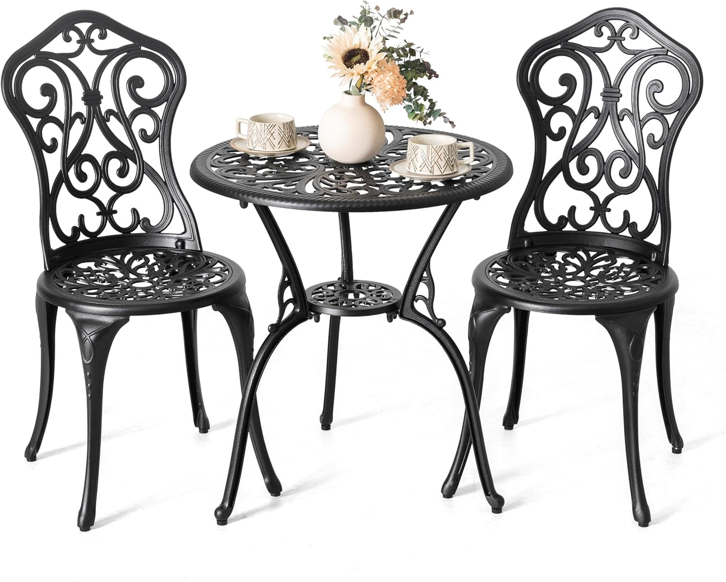 NUU GARDEN 3 Pieces Patio Bistro Set for Outdoor Relaxation