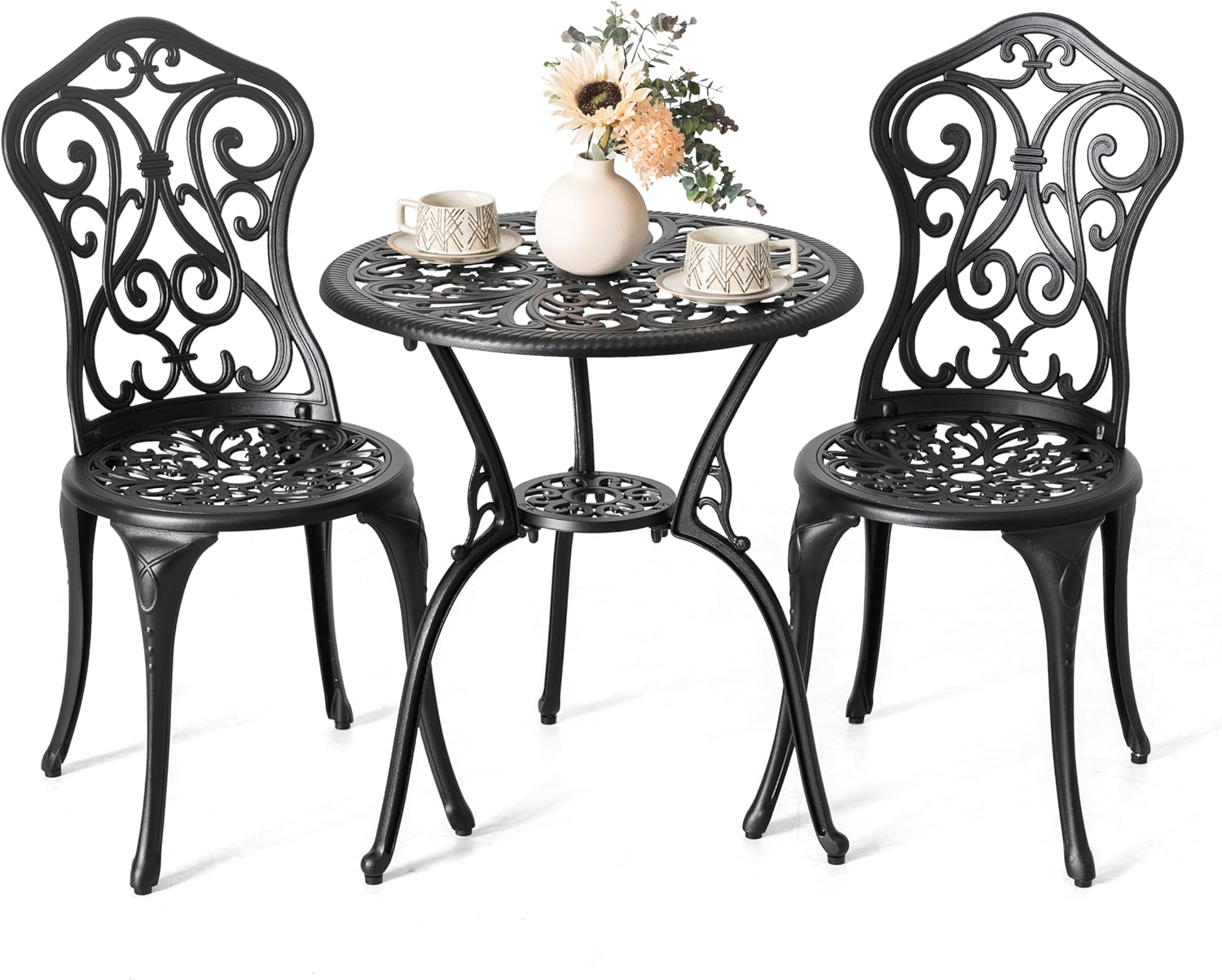 NUU GARDEN 3 Pieces Patio Bistro Set for Outdoor Relaxation