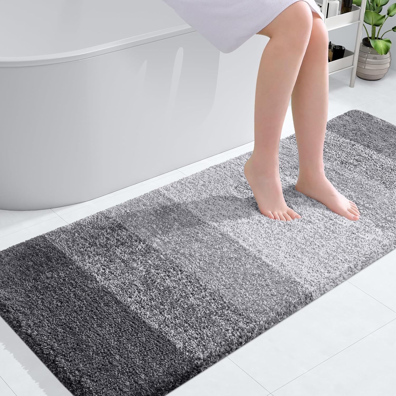 OLANLY Bathroom Runner Rugs: Soft, Absorbent, and Stylish