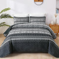Boho Queen Quilt Set - Lightweight Reversible Bedspread for All Season
