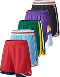 Big Boys Athletic Mesh Basketball Shorts with Pockets for Activewear