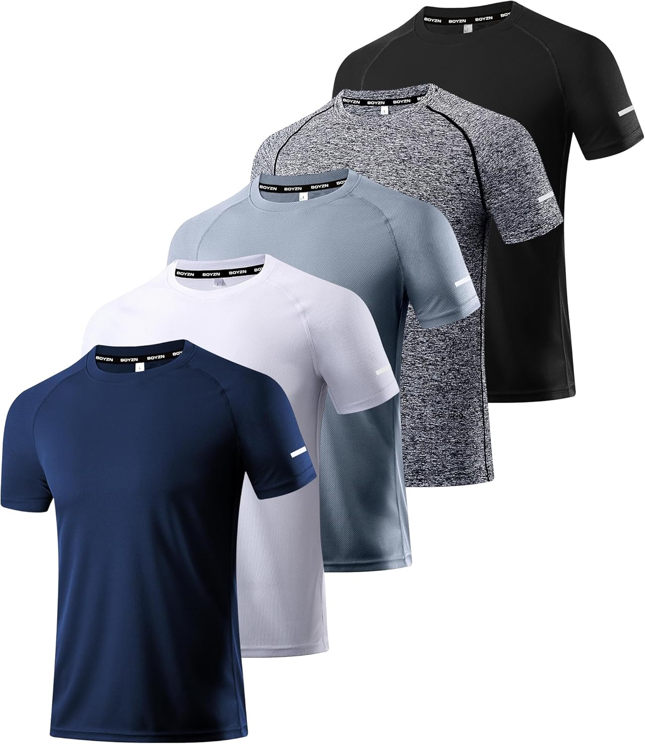 Men's Workout Running Shirts - Moisture Wicking Athletic Tee