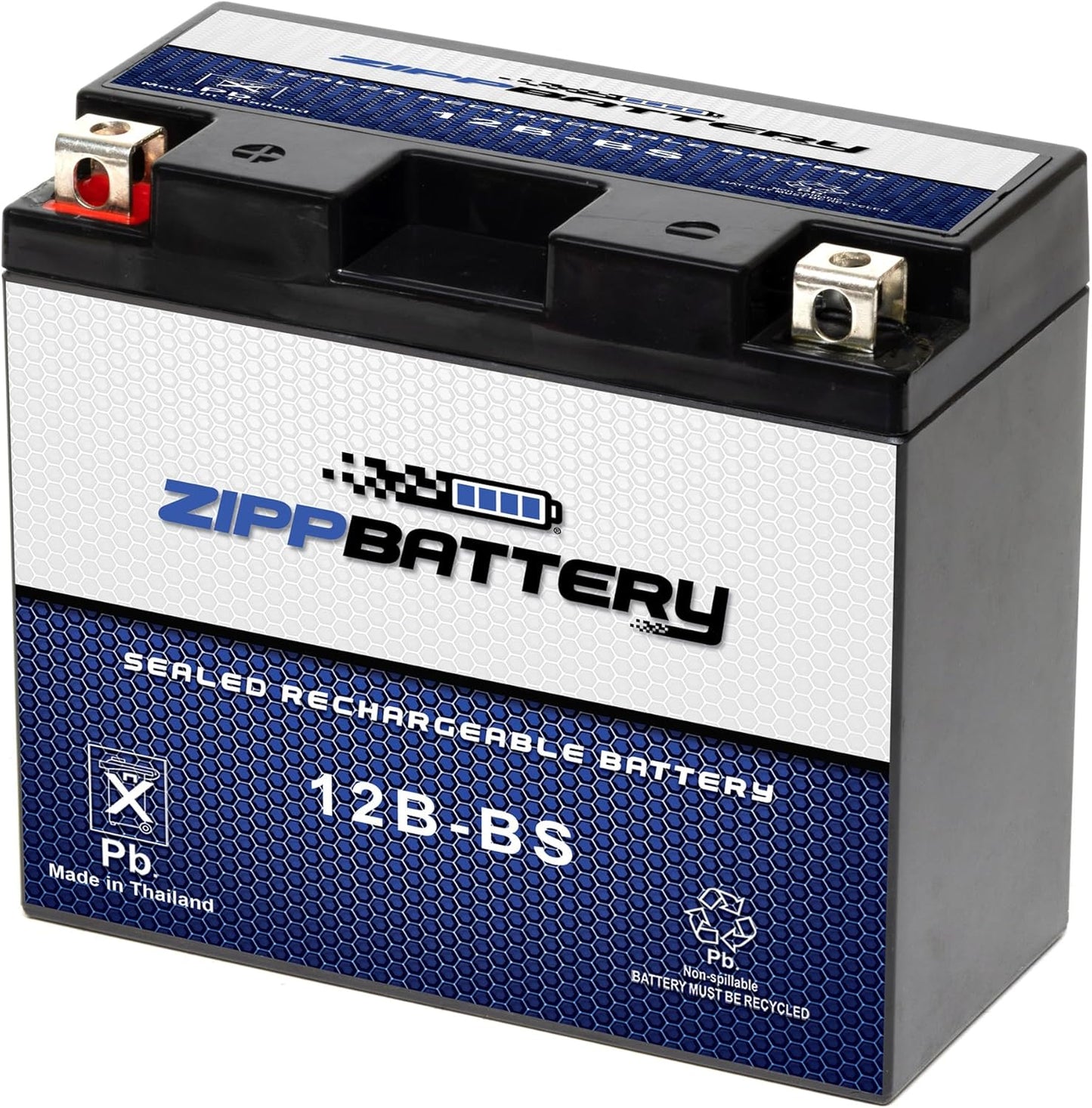 ZIPPBATTERY 12B-BS Maintenance-Free 12V 11Ah Battery for ATV