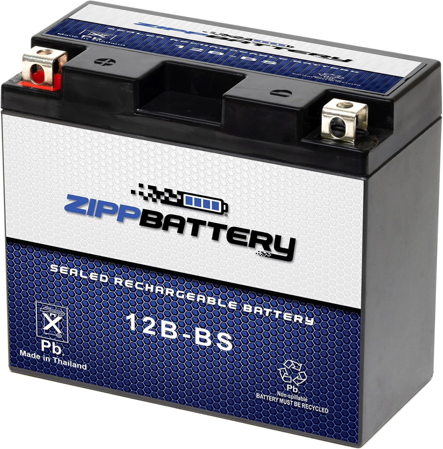 ZIPPBATTERY 12B-BS Maintenance-Free 12V 11Ah Battery for ATV