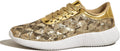 Glittery Women's Tennis Shoes by BELOS Lightweight and Stylish