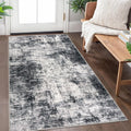 Abstract Area Rug 3x5 Ft Washable Rug - Soft Modern Entryway Mat