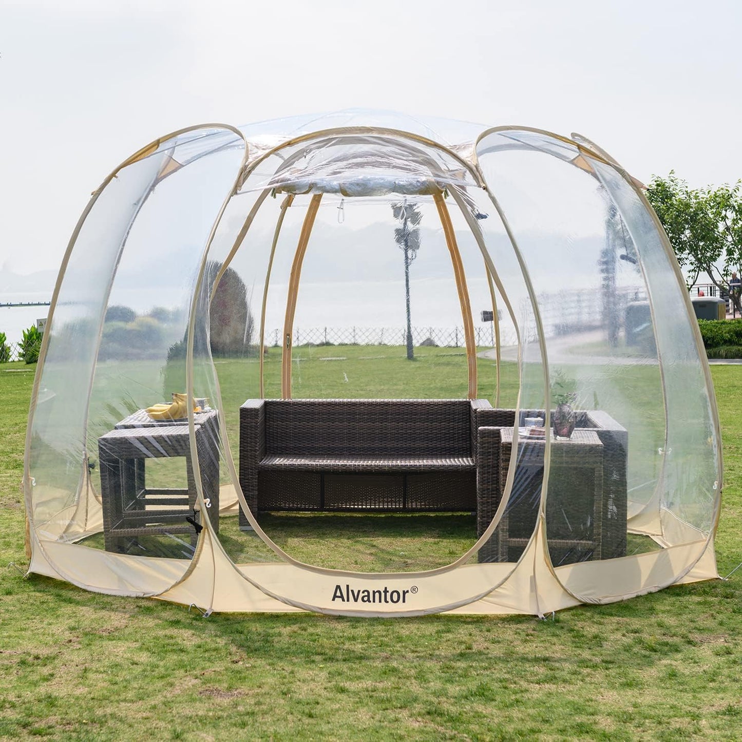Alvantor 12x12 Igloo Tent - 8-10 Person Patio Screen House