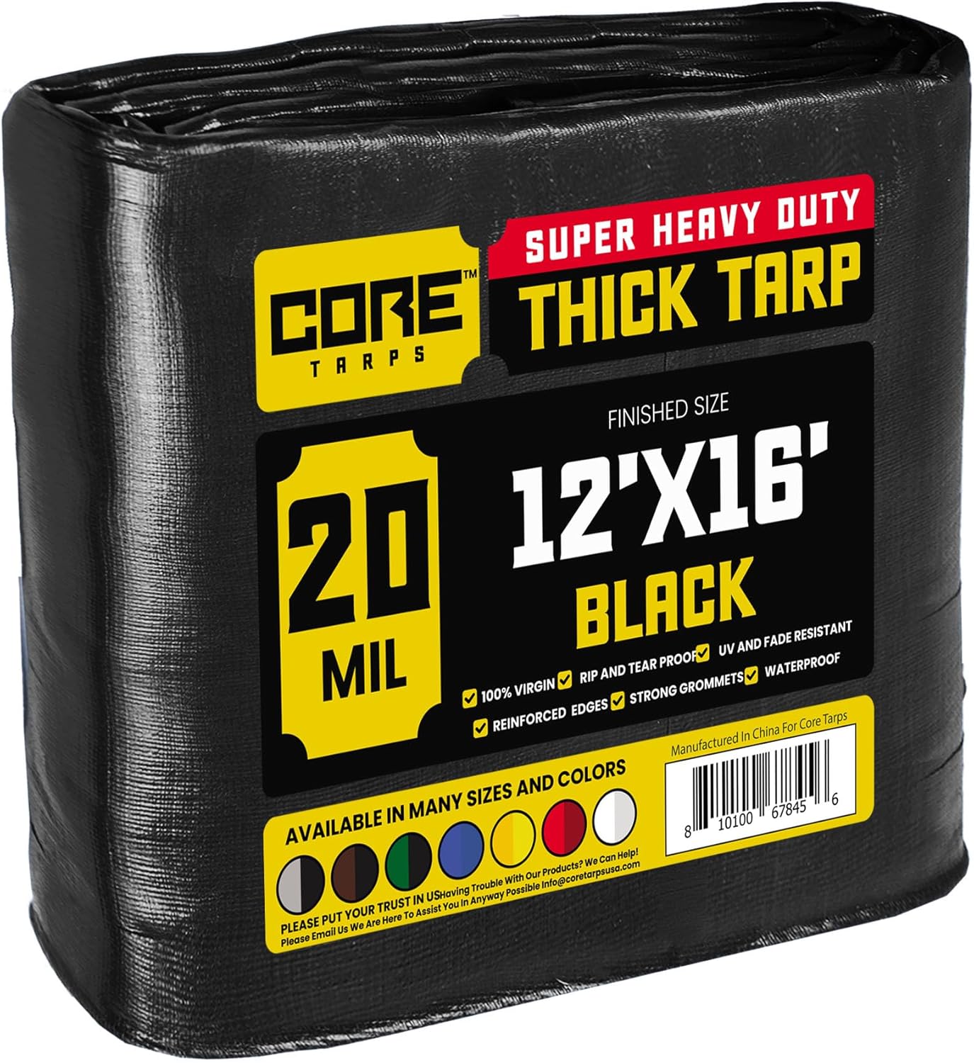 Core Tarps Extreme Heavy Duty 20 Mil Tarp Cover for All Needs