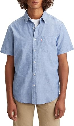 Levi's Men's Classic Short Sleeve Button Up Shirt for Comfort