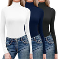 Ekouaer Women Turtleneck Shirts Lightweight Long Sleeve Tops
