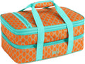 MIER Insulated Double Casserole Carrier - Keeps Hot and Cold Foods