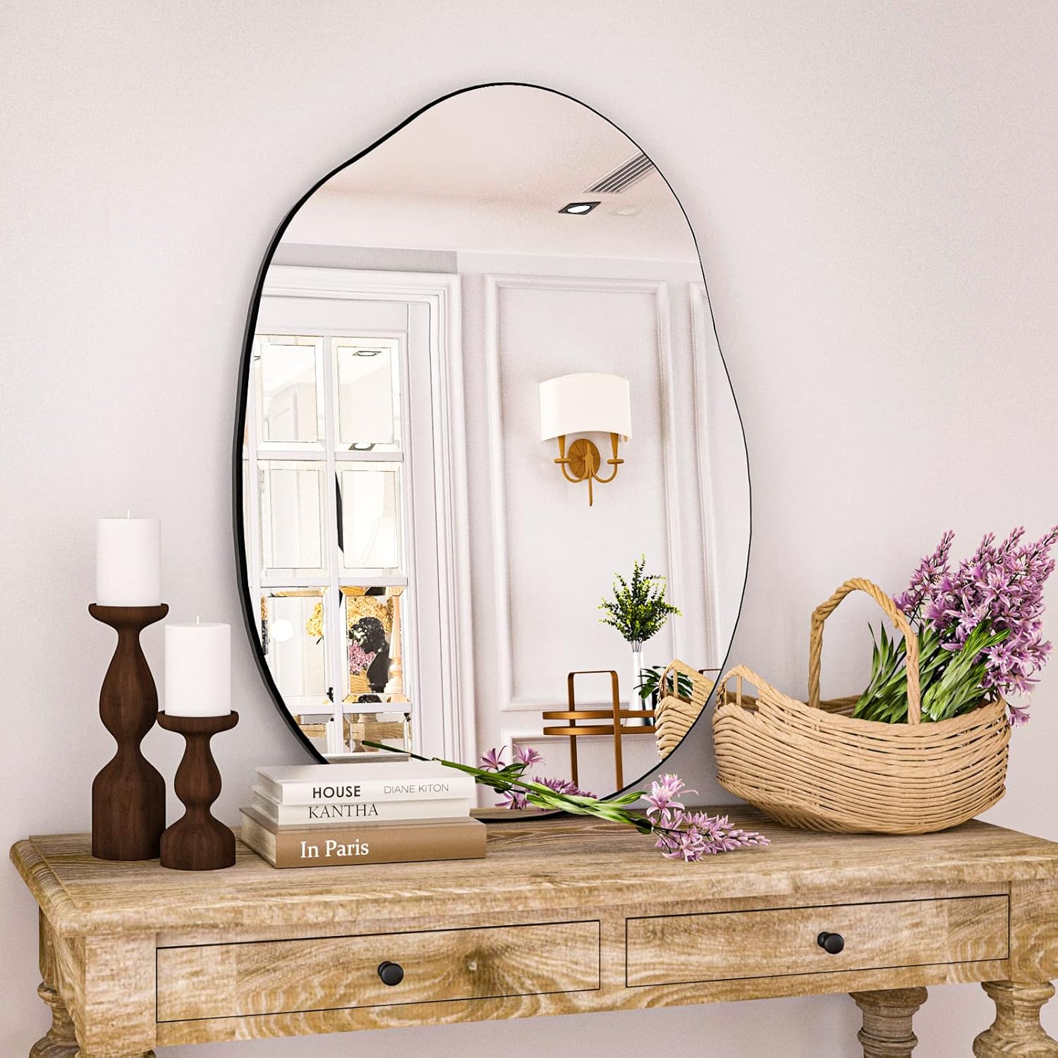 HARRITPURE Irregular Wall Mirror for Modern Home Decor