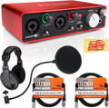 Scarlett 2i2 USB Audio Interface Bundle - Compact Studio I/O