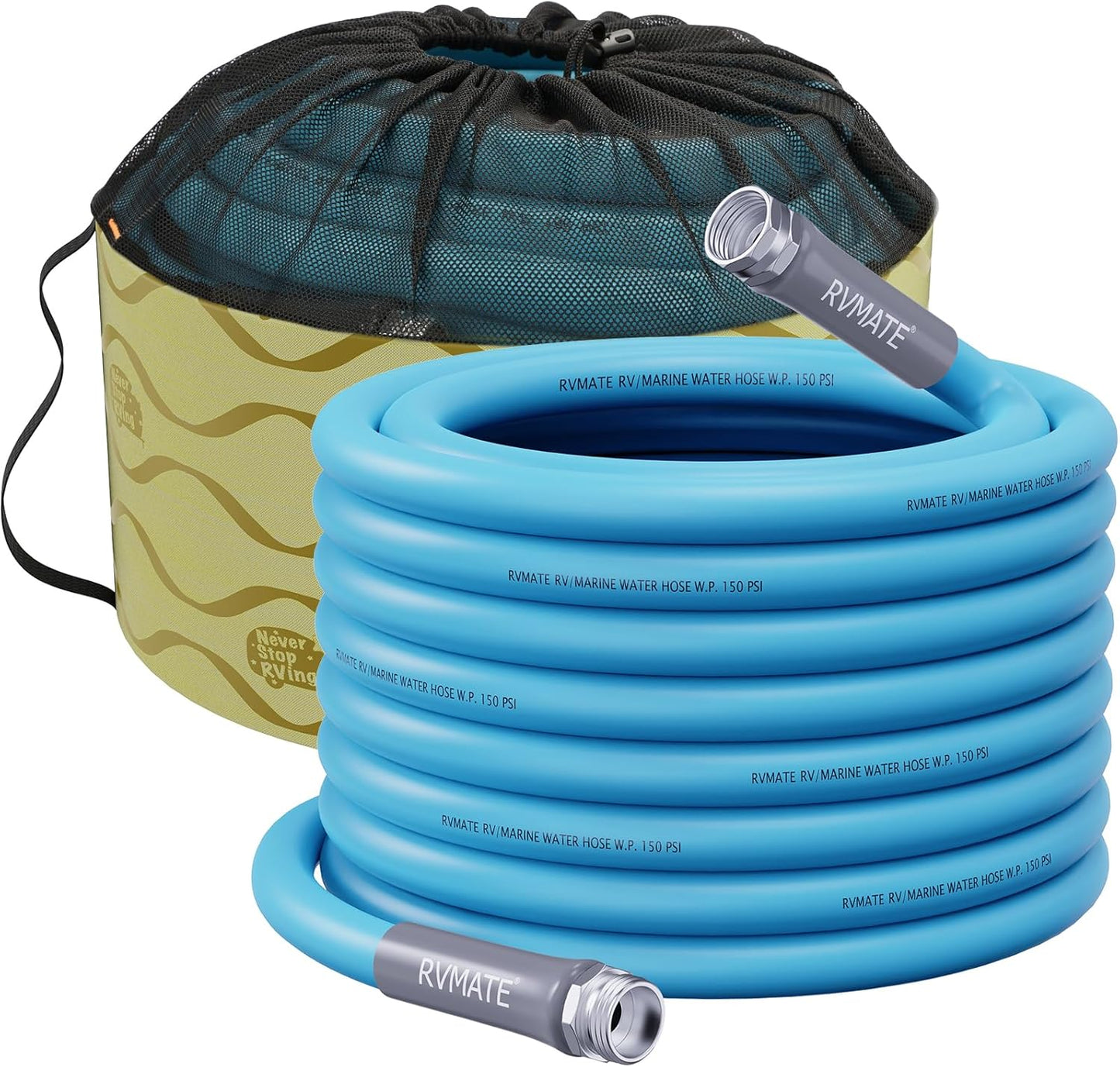 RVMATE RV Water Hose 100FT - Lead-free, No Leaking Design
