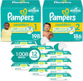 Pampers Baby Diapers and Wipes Starter Kit - 2 Month Supply