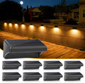 Aulanto Solar Fence Lights 8 Pack-Plus - Bright, Colorful Outdoor