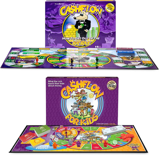 Rich Dad Cashflow Board Game Set for Fun Financial Learning