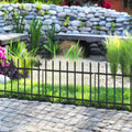 Decorative Metal Garden Fence 18 in H x 20 ft L - Neat Border, Sturdy